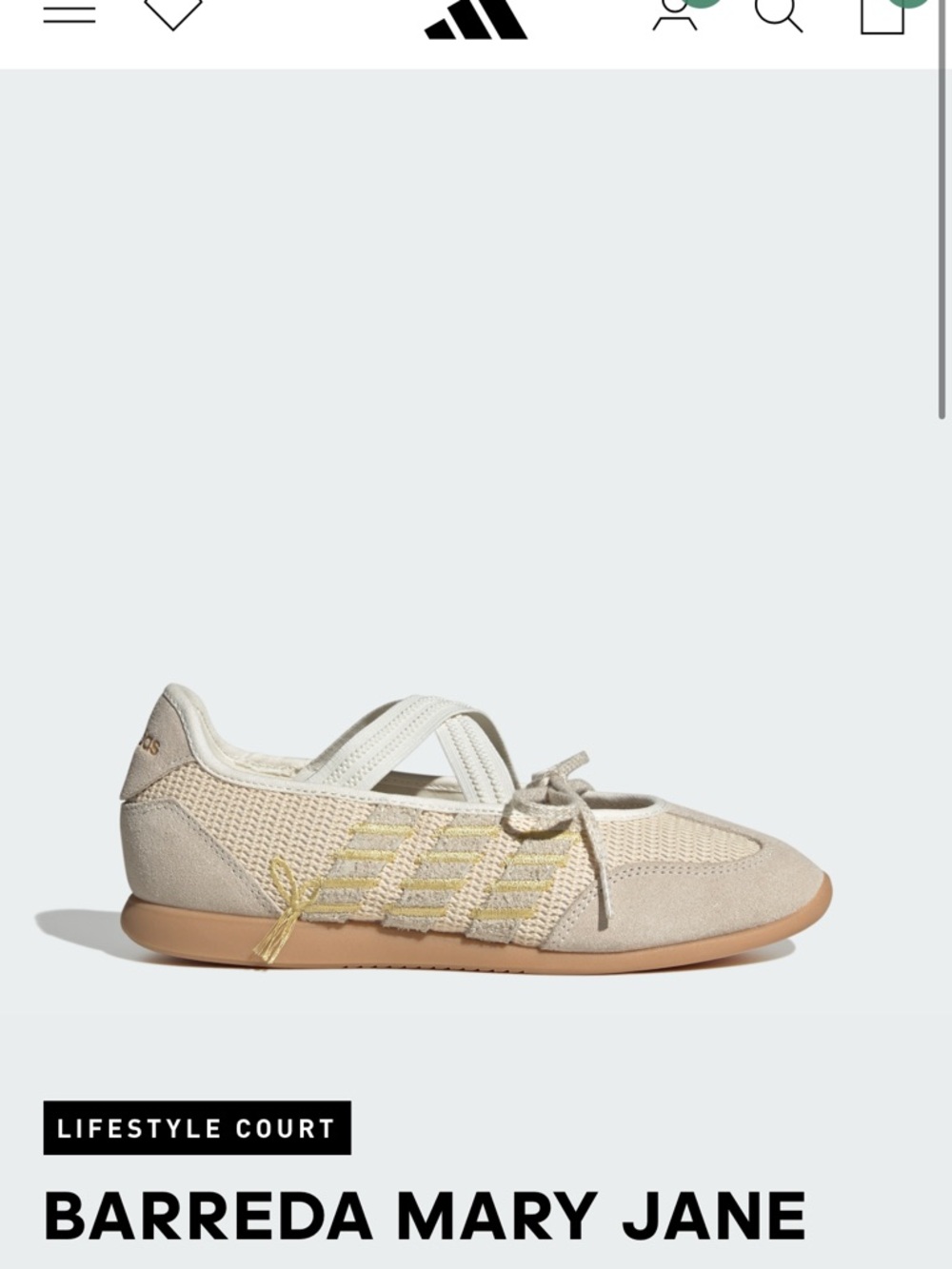 Adidas Barreda Mary Jane - brand new